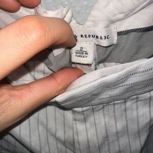 Banana Republic Pinstripe Low Rise Trousers